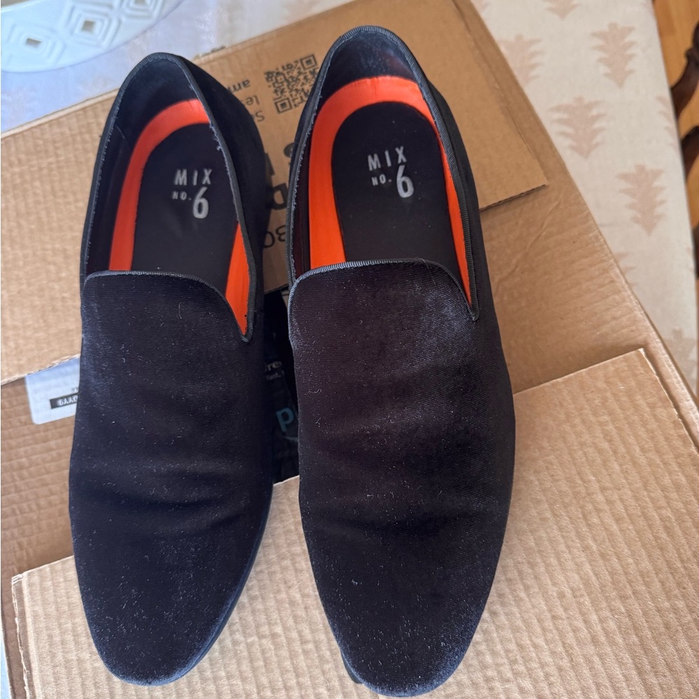 Mix No. 6 Men's Black Velvet Loafers
